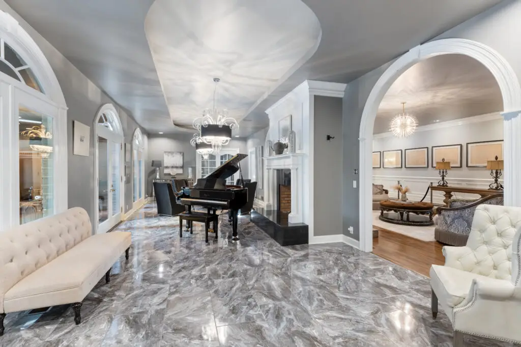 Piano Room at Treemont Mansion
