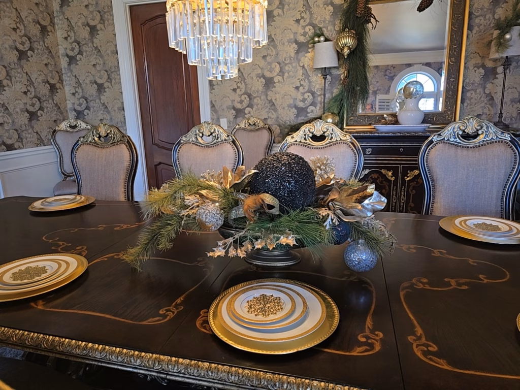 Holiday table settings