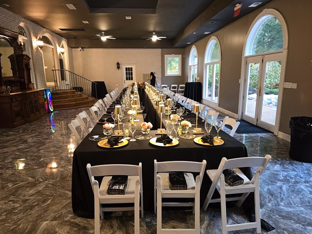 Nashville Birthday Parties - Treemont dinner layout